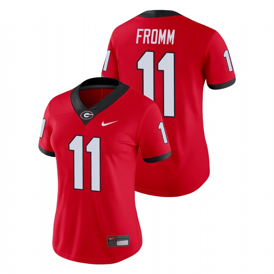 Georgia Bulldogs Women's NCAA Jake Fromm #11 Red Game College Football Jersey ZLM0749VS